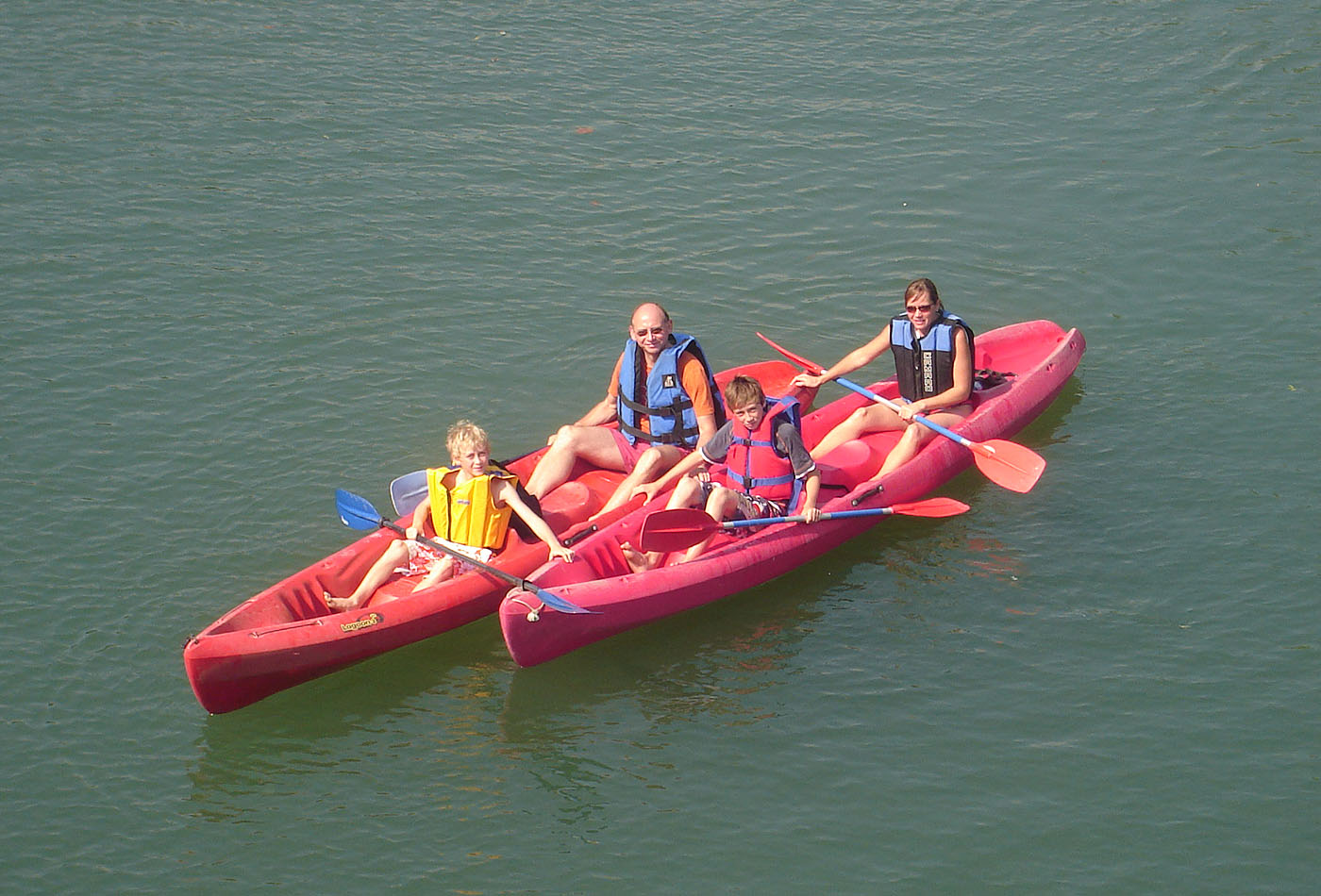 Επισκέπτες μας στο Δέλτα του Πηνειού κάνοντας Canoe Kayak